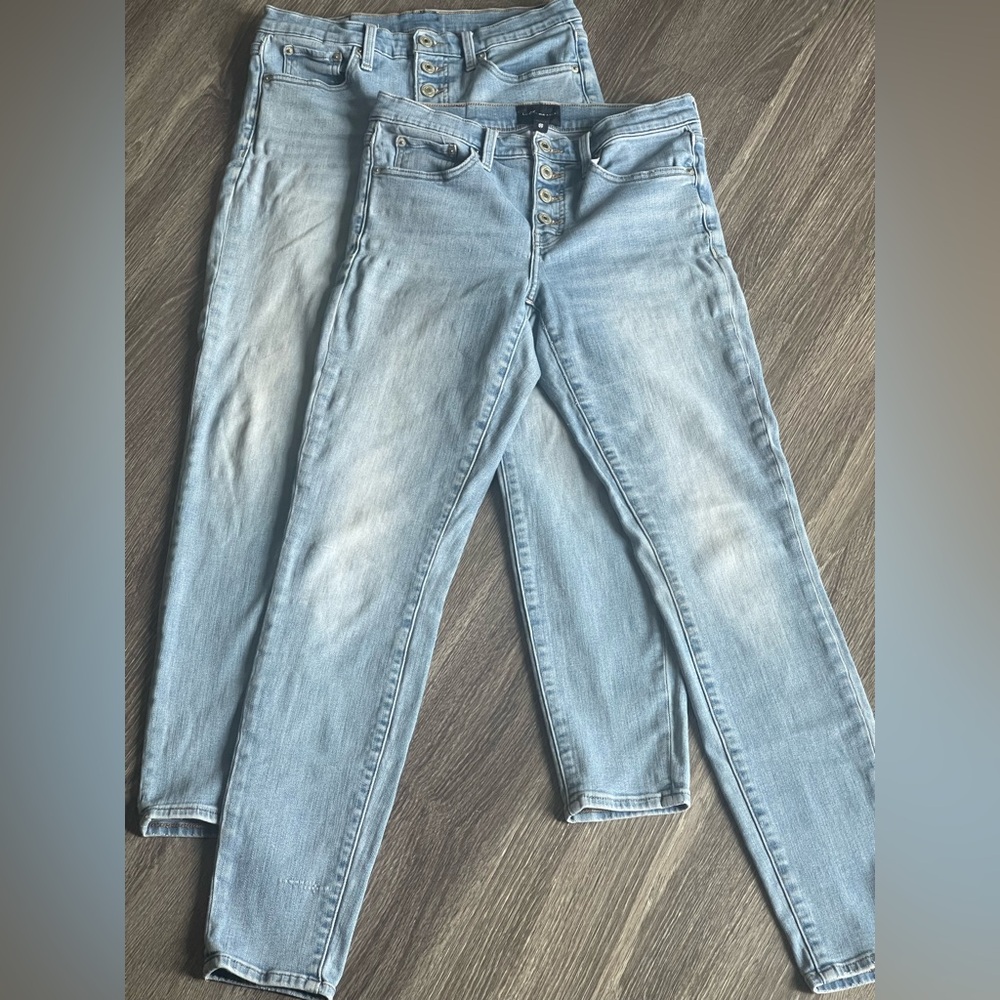 Lucky Brand Light Wash Ava skinnies size 8(29) - Picture 8 of 12